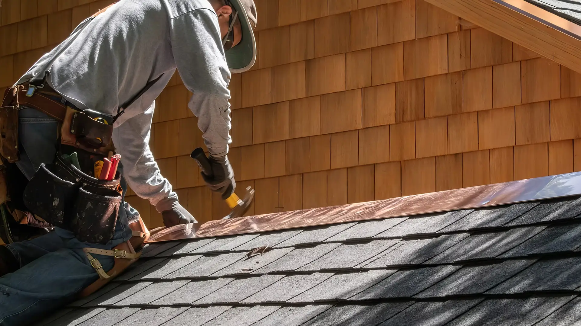 Connecticut roof repair inspection for a possible pipe boot leak by Ellis Builders