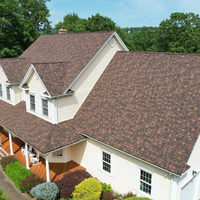 New asphalt shingle roof installation by Ellis Roofing on a residential home in Connecticut