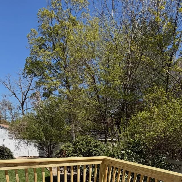 Pressure-treated pool deck project completed in Connecticut