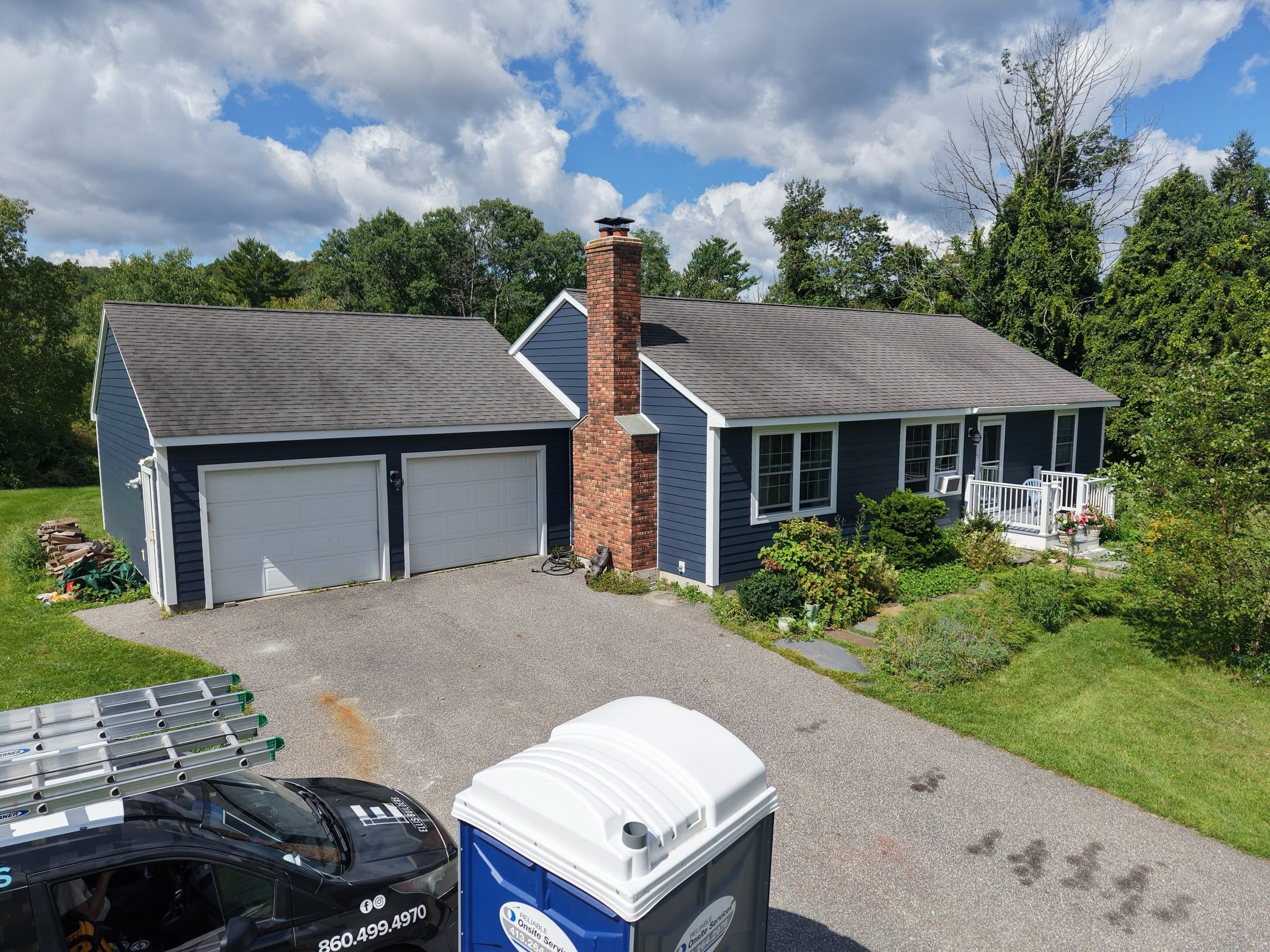 Connecticut home after a James Hardie siding replacement by Ellis Builders